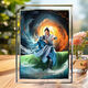Crystal Photo Cames autour de la culture mortelle d'immortels Han Li Nangong Wan Animation Ornements de bureau sur la table Personnalisation du cadeau d'anniversaire Ssela1477 Five-Inch-Small, Mauvais effet