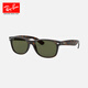 雷朋（RayBan）太阳镜男女款方形徒步旅行者镜框复古舒适墨镜0RB2132F可定制 902L玳瑁色镜框绿灰色镜片 尺寸55