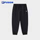 FILA FUSION Fila trendy brand knitted trousers for men 2025 fashionable loose cuffed casual pants