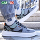 Cartelo 2025 Neue Schuhe für Männer Frühling atmungsaktuelle weiße Schuhe für Herren trendy und vielseitig weicher alleiniger Sport -Freizeitschuhe Trendy Schuhe 9910 Weiß und Schwarz 39
