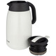 TIGER Stainless Steel Portable Thermos Vacuum Insulated Kettle PWM-A16C-CA Pearl White 1.6L