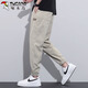 
Woodpecker (TUCANO) pants for men summer casual pants for men ice tow feet sports pants loose trendy Harem men's pants khaki XL