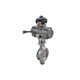 Vanne de papillon pneumatique XMSJ, acier acier inoxydable en acier en acier en carbone, pince à bride, D643 / 673H / W-10C / P, joint dur et doux, DN450 * 1,6 * Vanne de papillon pneumatique