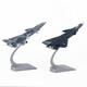 
Not stopped J-20 aircraft model alloy simulation military model ornament children's gift retirement souvenir 1:72 black WZHL-15935