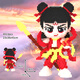 Wochi Nezha 2 building block peripheral toys are incompatible with Le Pin Building Picture Three Princess Extra Large Children's Gift [Large] Lingzhu Ao Bing-4865+pcs
