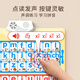 Benben Beibei Audio Educación temprana Póster de alfabetización para bebés Pinyin Ilustración para niños Alphabet Alphabet Pegatinas de pared para niños Pinyin + Números + letras [3 piezas con audio]