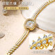 
Julius watch women's high-end light luxury gold watch niche temperament women's watch waterproof quartz women's watch for girlfriend 1517 cold silver watch