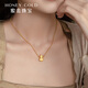 HONEYGOLD 蜜金珠宝黄金套链足金古法古金系列八宝乾坤项链HGC1592工费410元/件 10.60g 43＋2cm