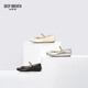 Souffle profonde souffle profonde chaussures de femmes douteaux doux mouton diamant plat plat chaussures simples chaussures ballet chaussures ax11155 argent 39