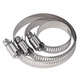 JINGGONG 304 stainless steel pipe clamp hose hoop water pipe hoop fixed tight hoop buckle cable hose fixed adjustable 8-12mm (inner diameter) 10 pcs