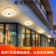 
Heart mirror full copper outdoor ceiling light villa entrance door ceiling light simple aisle terrace balcony lamp waterproof courtyard X3895-400/round shape