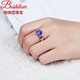 DL 1998 emerald ring 925 silver emerald l green blue crystal ruby l onyx adjustable female blue tanzanite ring