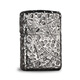 
ZIPPO lighter genuine Zhibao heavy armor pure man zppo silver plated American men limited edition pure man stand-alone + leather case DK9902TJ