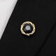 Xiangyouer [Boîte-cadeau] Veste de costume masculin Broche Broche de collier de style chinois Branche Badge Gold Elk Brooch Broche Coll