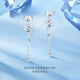 Jinzhizun (3DG Jewelery) Spirit Snake New Zodiac Snake Platinum Earrings for Women pt950 Platinum Earrings Zodiac Year Gift Priced by Gram 2.63g (including labor cost 205 yuan)