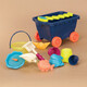 Galle (B.) Gallenspielzeug Baby Mini Spiele Sandeimer spielt Water Beach Sand Truck Spielzeugschaufel Windmühle Set großer Sand Truck Blue BX1429