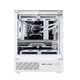 EVESKY 玄武MINI 无立柱海景房机箱 M-ATX主板/270°广角玻璃侧透 240水冷游戏电脑主机箱 支持4090显卡 玄武MINI白色【支持M-ATX主板/240水冷】