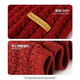 Versatile Korean style knitted wool red scarf for women 2024 Christmas winter high-end New Year gift couple neck scarf Knitted scarf-burgundy-1 pack-warm 1