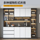 Seitenschrank mit hoher Schrank, die gegen die Wand integriert ist, moderne einfache und leichte Luxus Wohnzimmer Esszimmer Home Tee und Weinschrank Aufbewahrungsschrankstil 15280*40*220 SF Express Installation Doppeltür