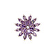 Idel's high-end fashion purple snow lotus brooch suit women's corsage anti-exposure pin luxury accessories birthday gift XZ0593 purple lotus brooch - petals can be rotated