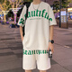 Boys Summer Short Sleeve Two-Piece Fat Boys 13-16 Years Old Loose Sports Set 14 Children's Clothes FKS653 Khaki Set 170 (XL) 125-150Jin [Jin equals 0.5 kg]