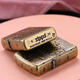 Zippo Genuino Genuino Old Armor Zodiac Retro Retro Tesoro de regalos Ox a Gankun [nueva máquina sin aceite] DY9902TJ
