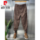 Pierre Cardin 2025 Neue Herrenhosen Herbst und Winter Cord Cord plus Samt Casual Hosen Reißverschlüsse kleine Füße lose Harem Hosen hübsche Streifenhose schwarz m