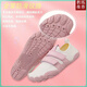 LINBUXAN indoor fitness shoes women's home sports shoes deadlift strength silent soft sole special five-finger shoes Pilates shoes pink LS0076 strength training model 38