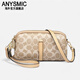 Anymic International Luxury Brand Temperament Ladies Pequeñas bolsas para mujeres 2024 Nuevas bolsas para mujeres de moda de verano marrón de alta gama (muñequeras)