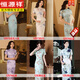 Hengyuanxiang estilo nacional Long modificado Cheongsam para mujeres en verano Nuevo 2025 mujeres jóvenes gatea retro fit delgada todos los días portátil 12376 negro l