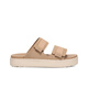 Ugg Summer Damen komfortable dicke Sohle exponierte TOE STEFLCRO FLIP-FLOP CLASSIGKEITERS 1158054SAN SAND COPP 37