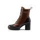 ECCO [Natacha-Joint] Britisch-Stil mit hohen Ritterstiefeln im Britenstiefel 7373 Mokka Brown/Walnut Brown 36