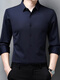 Playboy Mulberry Silk Traaceless Longärmedshemd Herrengeschäft Casual Professional Anzug ohne Eisenanzug Hemd Unterwäsche Arbeitskleidung 9928 auf Cyan, durchschnittliche Größe 180/xxl empfohlen 150-165jin [Jin entspricht 0,5 kg]
