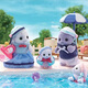 Sylvanische Familien japanische Seal Familie spielen Haus Girl Spielzeugpuppe Anzug Geburtstag Geschenke für Kinder