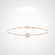 Xuecong Zhurui Magic 18K gold with diamonds rose gold platinum moon bracelet gift jewelry 18K rose gold (snake-shaped pendant)