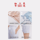 Drei Kanonen Frühling und Sommer dünne Pyjama-Hosen für Frauen 100% reine Baumwollhose mit mittlerer Hose, kariert mit Taschenkordelschnur, Wasserblau Mond-12041 m