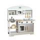 日式儿童过家家厨房玩具木质仿真工具做饭木制厨具3-6岁生日礼物 北欧风厨房 发客服送水果