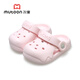 Shepherd boys and children's hole shoes for summer 1-3 years old wear beach shoes soft-soled baby sandals infants and toddlers indoor shoes peach powder 20 sole mark 150/shoe length 14.5cm
