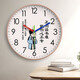 Die Zhulong-Wanduhr ist sehr schwer zu lernen und besteht auf inspirierendem Kinderzimmer, Wohnzimmer, Heim, Jungen und Mädchen Schlafzimmer, Wanduhr, CH7027 Black Frame (Radio Uhr-automatische Timing) 10 Zoll (Durchmesser 25,5 cm)