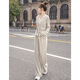 Sibaiser Fashion Sports Set pour les femmes 2025 Autumn Nouveau faux haut en deux pièces avec pantalon long pantalon
