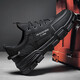 Men's shoes waterproof and non-slip work and wear-resistant black board shoes trendy sports and leisure breathable summer labor protection shoes 0803 black 41