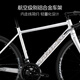 Qianlida Tornado 700 Tornado 500 Bend Road Bicycle Road Vehicle Aluminium Alloy Huile Disc Disc Brake Changement Tornado 500- A3 Rock Grey Silver 700c * 460mm, recommandé environ 160-172cm 16