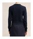 AMI Paris 24FW Logo Kaschmir Cardigan Pullover Frauen Farbe FKC157005 20 XS NEU