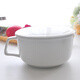 Pupan instant noodle bowl ceramic noodle soup bowl with handle with handle and lid breakfast cup bowl number household student sealed lid instant noodle cup