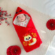 Shrui Bear Snake Baby Baby Cover Sheet Newborn Holding Quilt Pure Cotton Four Seasons Spring Autumn Winter Thickened Thin Delivery Room Supplies Chinese Red Happy Snake Thin Cotton One-piece 90x90cm