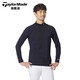 Taylormade泰勒梅高尔夫服装男士2025新款春秋防风保暖golf上衣长袖打底衫 M13118 白色 L