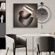 Xiaoxiao peinture horloge moderne Light Luxury restaurant peinture décorative avec horloge horloge haut de gamme horloge horloge salon canapé fond art table de table de table zp4867 + zp4873 [peinture géométrique d'horloge] peinture de 24 pouces 60 * 60 + horloge 60 * 60 cadre noir
