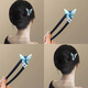 Xiang Princess Magnolia Fragrant Blue Butterfly Hairpin New Chinese Style Retro Fairy Flower Wooden Hairpin Horse Face Skirt Hanfu Hairpin Blue Butterfly Flower Hairpin