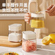 YOUQIN seasoning box set kitchen household salt shaker sealed moisture-proof seasoning bottle combination seasoning storage box cream white 3 pieces free stainless steel spoon + waterproof sticker