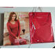 Sakura nai'er 6628 Frauen dünne Baumwolle Lycra Herbst Herbstkleidung und Herbsthosen Set warm orange neuer Stil 26611 Runde Hals XL 175X